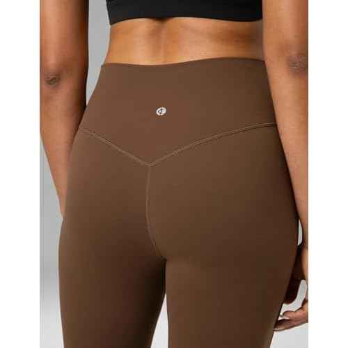Colorfulkoala Women's Dreamlux Crossover Flare Leggings High Waisted Tummy Control Wide Leg Yoga Pants 29.5" / 31.5" Inseam