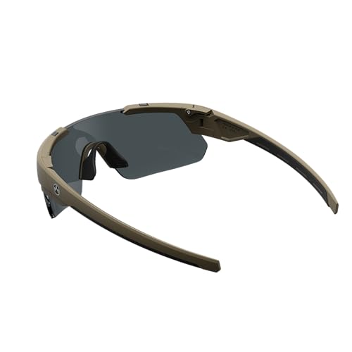 Magpul Defiant Tactical Glasses Sport Sunglasses for Men Polarized Rectangular, Flat Dark Earth, One Size