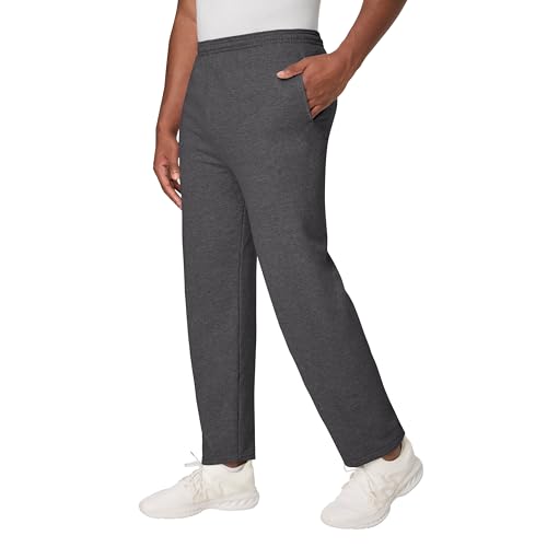 Men's EcoSmart Fleece Lounge Pants - Medium Smoke Gray