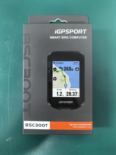 iGPSPORT BSC300T Wireless Bike Computer GPS, Touchscreen Offline MAP Navigation Off Course Warning Compatible with Insta360, for Ebike Road Bike MTB (Touch Screen&Button)