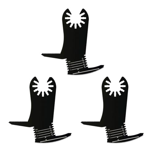 SEIWEI 3Pack Drywall Saw Blades for Multi Tools Oscillating Blades Drywall ToolMultifunctional Cutting Tool for Sawing, Slicing, Sanding, Buffing, Polishing, Shovelling, Small, Black