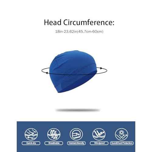JHYWELL Cooling Sweat Caps Helmet Liner Beanie Hat Running Skull Cap Cycling Skullcap Motorcycle Hard Helmets for Men & Women