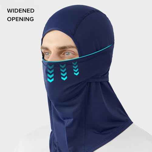Ice Silk Sports Mask for Ski Cycling Running, Lightweight Balaclava Face Cover, Cooling & UV Protection
