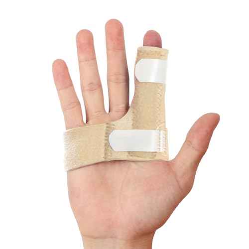 Finger Braces, Trigger Finger Splints for Straightening, Mallet Finger and Broken Finger, Finger Straighteners Provide Support and Relieve Pain - Khaki