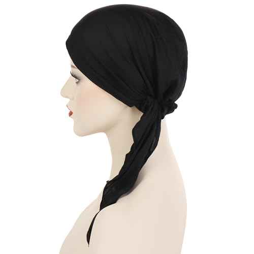 YYAOJHAO Pre Tied Chemo Headscarf - Slip On Bandana Headwear Caps head wrap Turban Hat for cancer patients women