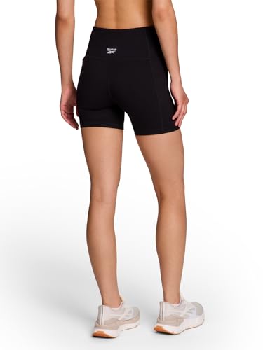 Women's Reebok Odyssey Highrise Compression Shorts - 5 Inch Inseam Medium Black