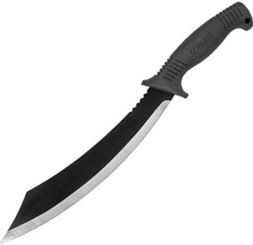 Schrade Delta Class Decimate Parang Full Tang Machete with Stainless Steel Blades and TPR Handles for Outdoor Survival, Camping and Bushcraft