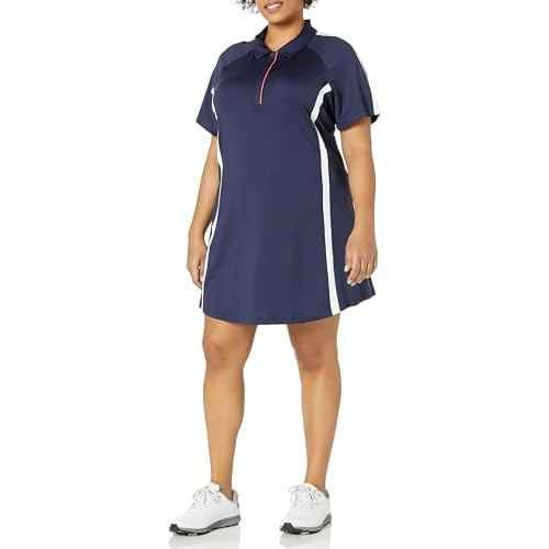 Callaway Women¡¯s Plus Swing Tech Colorblock Short Sleeve Golf Dress, Inside Short with Truesculpt, Stretch Fabric