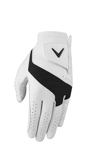 Callaway Golf Fusion Glove - White Charcoal Medium-Large Left Hand