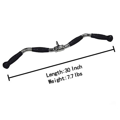 30 Inch Lat Pulldown Bar with Rotating Handle for Cable Machine & Strength Training