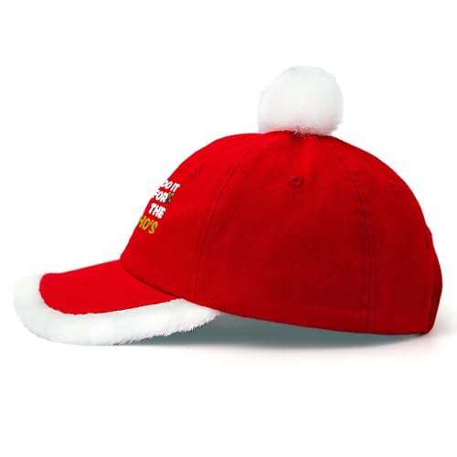 Embroidered Baseball Cap Golf Dad Hat Adjustable Original Classic Low Profile Cotton Cap Red Santa Hat Men Women