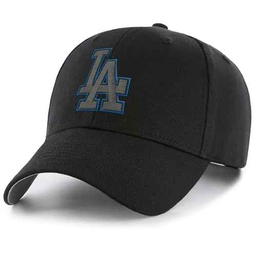 Officially Licensed Los Angeles Youth Boys Girls Baseball Hat Classic MVP Black Adjustable Primary Embroidered Team Logo Kids Sports Ball Cap