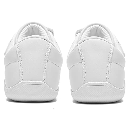 Girls Cheer Shoes White Cheerleading Sneakers for Kids - 2 Little Kid / White_939