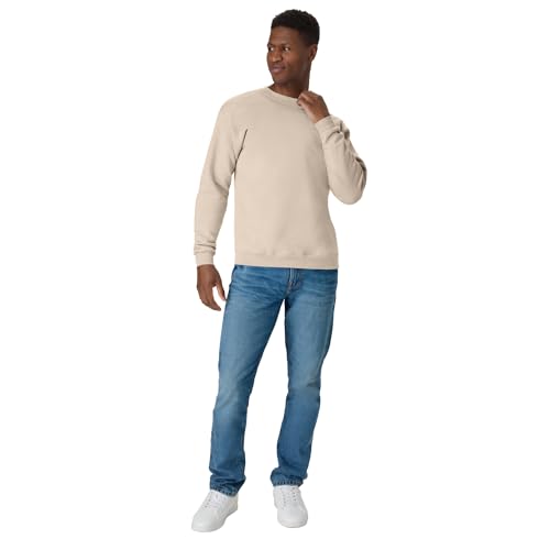 Men's EcoSmart Fleece Crewneck Sweatshirt - Big & Tall XX-Large Sand