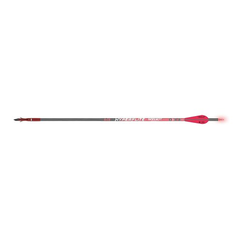 Barnett Hyperflite Illuminated Crossbow Arrows, 3-Pack of Polycarbonate Half-Moon Nocks with Multi-Colored Strobe Lights, 20"