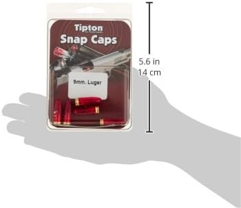 Tipton Pistol Snap Caps with False Primer and Reusable Design for Dry-Firing, Gun Maintenance, Gun Storage