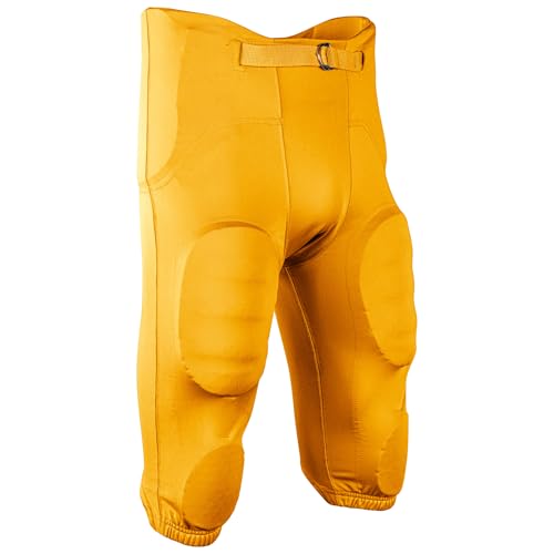 Adult Terminator 3 Football Pants with Built-in Pads - Medium Gold