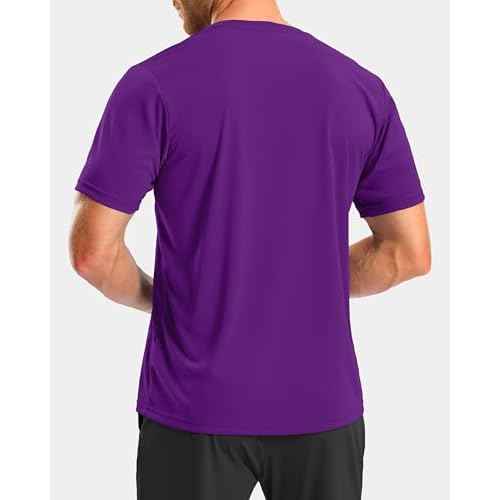 G Gradual Men's Workout Shirts Quick Dry Athletic Running T-Shirts Lightweight Moisture Wicking Short Sleeve Sports Gym Tops