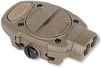Princeton Tec Switch MPLS 10 Lumen Ultrabright Red/White LED Light, Universal Mounting System for Hardhats and Flexi-Neck Design, Essential for Law Enforcement, Military, and Trade Work, Tan
