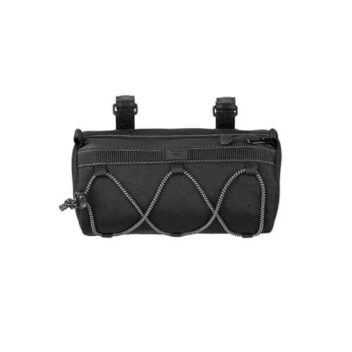 Topeak Tubular BarBag Slim 1.5L ? Compact Waterproof Handlebar Duffle Bag with Quick Access Zipper, 600D Polyester Shell, and Anti-Slip Mounting System for Urban & Trail Rides