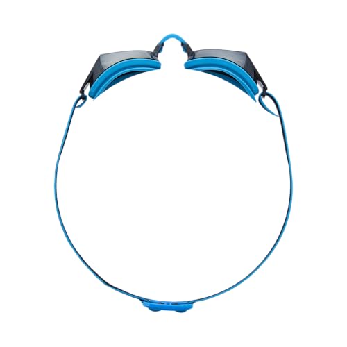 Youth Racing Swim Goggles Black Ops 140 EV Mirrored Competition Goggles - Wide Vision, Anti-Fog, UV Protection, Silver/Blue/Black