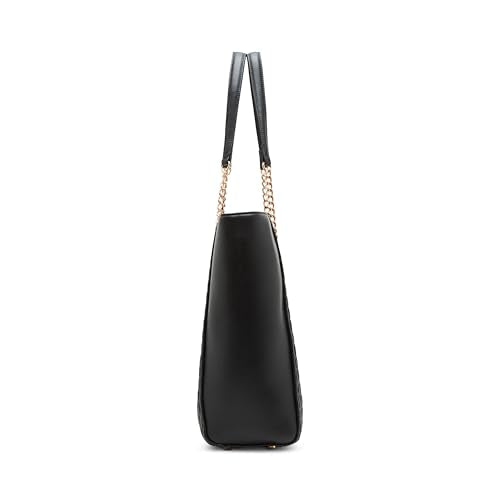 Anne Klein Medium Ruched Tote with Chain Straps