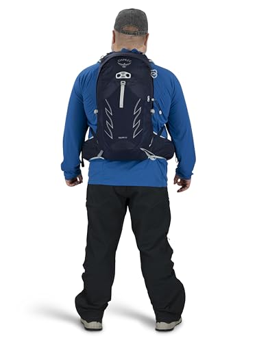 Osprey Talon 22L Men's Hiking Backpack with Hipbelt, Ceramic Blue, S/M, Extended Fit