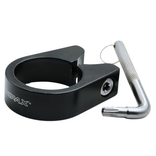 ONIPAX Anti-Theft Bicycle Seat Post Clamp Aluminum Alloy 31.8MM/34.9MM Black