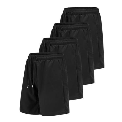 Men's Athletic Gym Shorts XL-8XL Tall 8X Black Quick Dry Workout Set