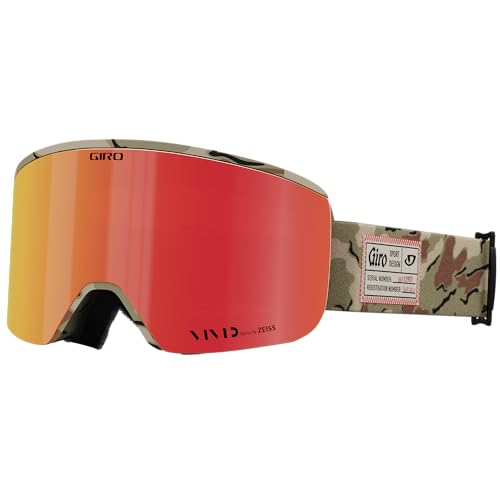Giro Axis Ski Goggles - Snowboard Goggles for Men - Quick Change with 2 VIVID Lenses - Anti-Fog Vent Tech - OTG