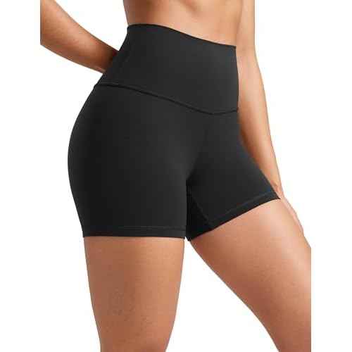CRZ YOGA Womens Butterluxe Biker Shorts 4'' - High Waisted Booty Workout Volleyball Yoga Spandex