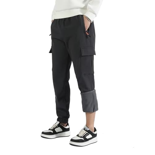 Boys Girls Snow Pants Waterproof Fleece Lined Ski Pants Kids Winter Hiking Pants