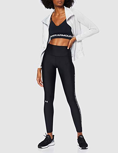 Under Armour Women's Seamless Low Long Sports Bra Small Black Halo Gray