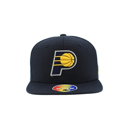 Kids Adjustable Snapback Hat - Indiana Pacers Team Color - Youth NBA Licensed Cap - ZHATS