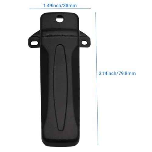 KBH-10 Belt Clip Compatible with Kenwood Radio NX240 NX340 TK-270G TK-272G TK-2200 TK-3200 TK-3300 TK-280 TK-380 TK-290 TK-390 TK-260G TK-2302 TK-3302 walkie Talkie£¨2Pack£©