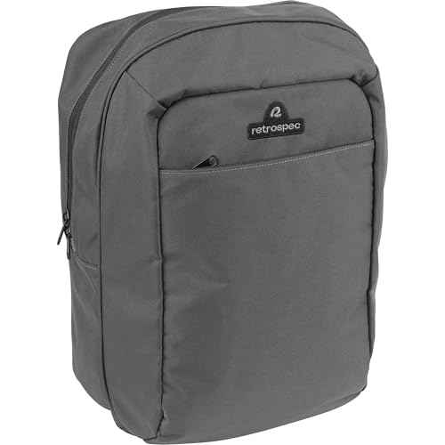 Retrospec Sidekick Single & Dual Pannier Bike Bag - Waterproof Commuter Pannier with Laptop Sleeve, Reflective Rain Cover & Carry Strap - Eco-Friendly 600D rPET - 17" Large Capacity