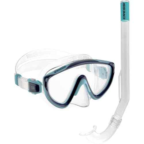 Cressi Junior Mask & Snorkel Kit- Lightweight and Comfortable - Tinetto & Mini Island- Designed in Italy by Cressi