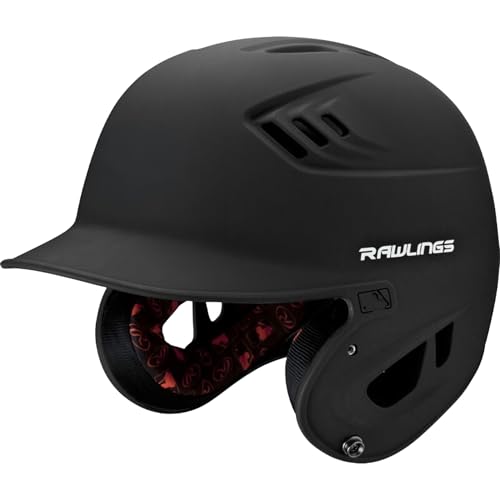Rawlings R16M Baseball Helmet Matte Black SR 6 7/8 - 7 5/8