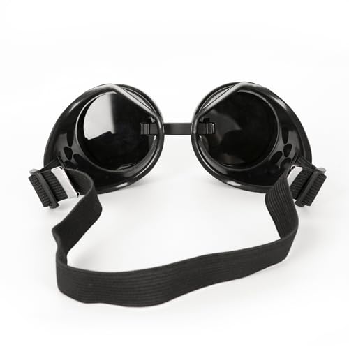 Adjustable Vintage Steampunk Goggles - Mad Scientist Style Gothic Glasses for Cosplay & Halloween Costumes