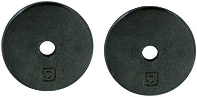 Ader Standard 1" Hole Cast Iron Weight Plate-Black