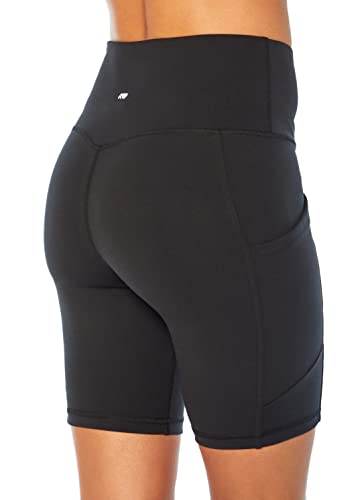Marika Women's Odessa High Waist Tummy Control Bermuda Shorts Large Black