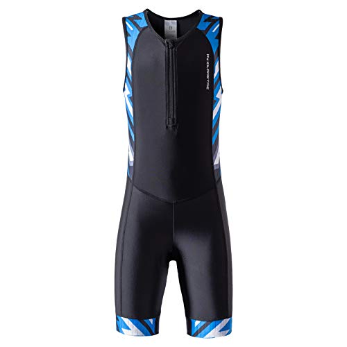 MY KILOMETRE Youth Core Triathlon Race Suit - Medium Blue for Boys Spring Training