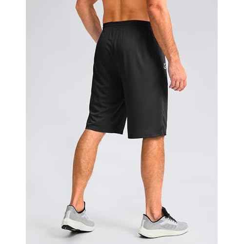 G Gradual Men's Athletic Shorts with Pockets 11" Long Basketball Shorts Lightweight Quick Dry Gym Workout Shorts for Men