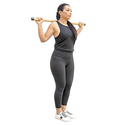 26 Inch Bamboo Yoga Stick for Stretching, Breathing & Posture Exercises