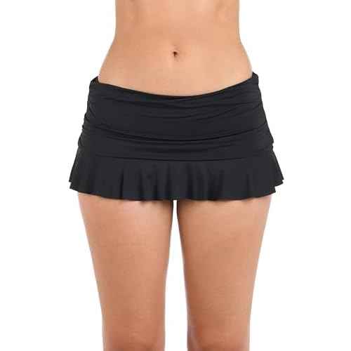 La Blanca Women's Standard Skirted Hipster Bikini Swimsuit Bottom