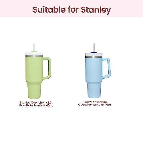 Silicone Boot for Stanley, Cup Bottom Protector Sleeve Accessories for Stanley Quencher H2.0 FlowState Tumbler 40oz / Adventure Quencher Tumbler 40oz (Cream)