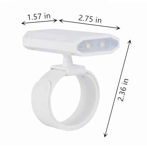 LED Wrist Flashlight, 3 Color temperatures, 360 Degree Adjustable, Suitable for Nighttime Cycling, Running, Fishing, and Reading