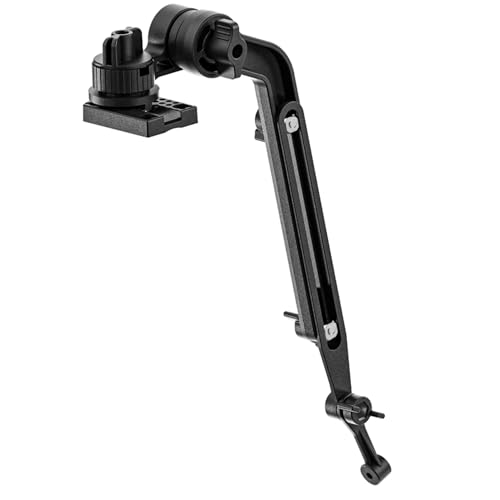 Universal Kayak Fish Finder Mount with Transducer Arm Adjustable 9?14¡± Tool-Free Rail Installation