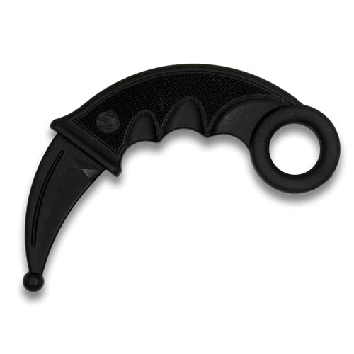 Martial Arts Training Knife - 7-Inch Polypropylene Karambit Blade, Black