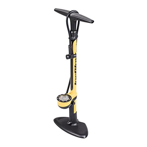 Topeak JoeBlow Sport III High-Pressure Bike Floor Pump ? 160 PSI, Durable Steel Barrel, 3¡± Analog Gauge, TwinHead DX5 Pump Head, Long Hose, Ergonomic Handle, Fits Presta, Schrader, & Dunlop Valves